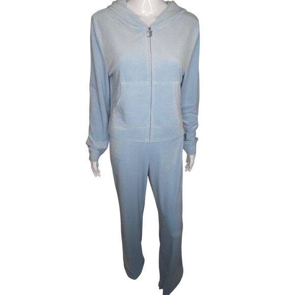 Juicy Couture Women's OG Big Bling Velour Hoodie‎ Size L - Picture 3 of 11